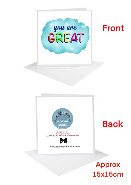 Inspirational Cards-Cards you are great