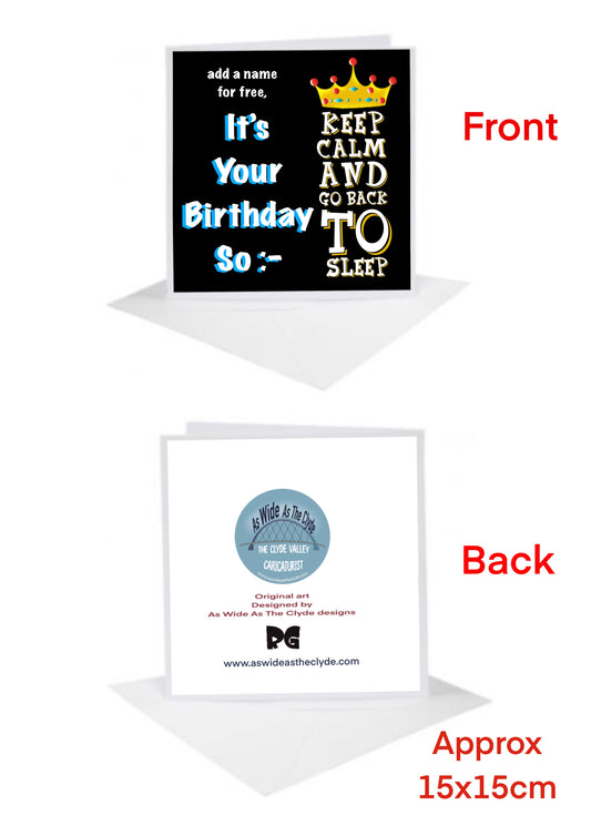 Keep Calm Birthday Cards-Cards