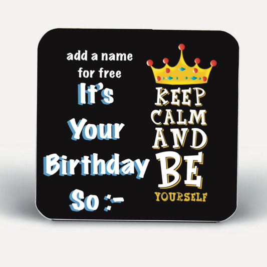 Keep Calm Birthday Coasters-Coasters