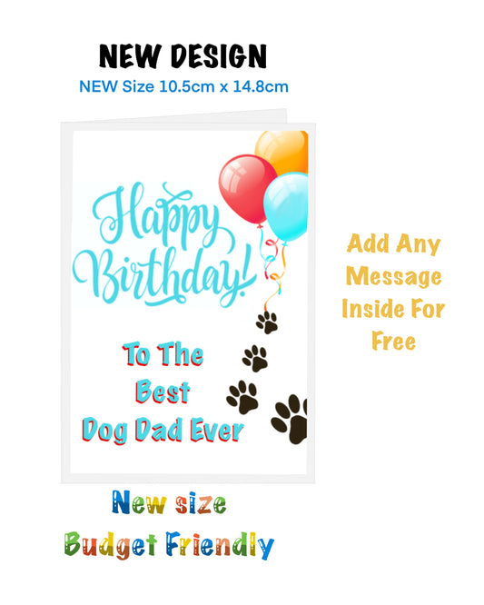 New size Birthday Cards On A Budget Dad and Dog