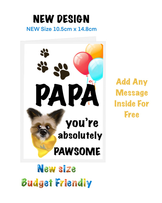 New size Cards On A Budget Papa and Dog