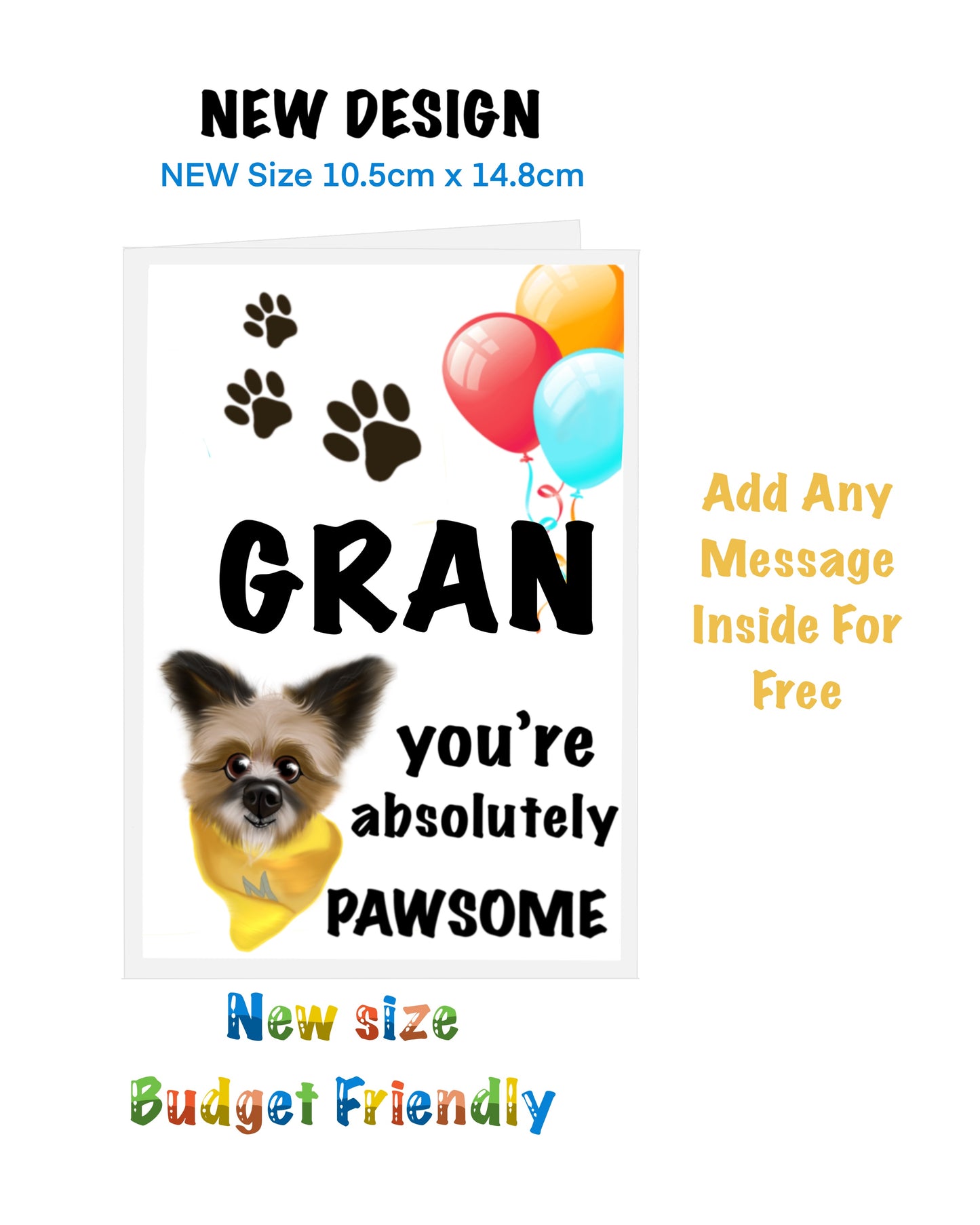 New size Cards On A Budget Gran and Dog