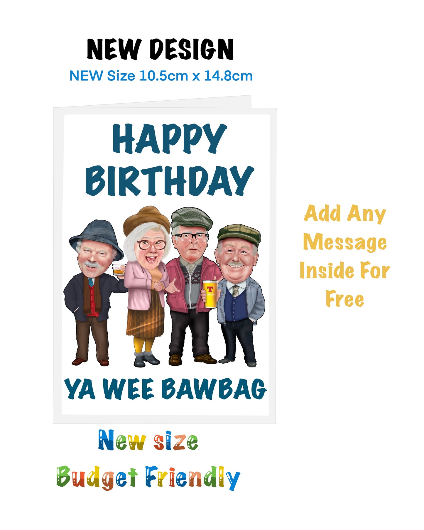 New size Still Game Birthday Cards Auld Pals cards on a budget BAWBAG