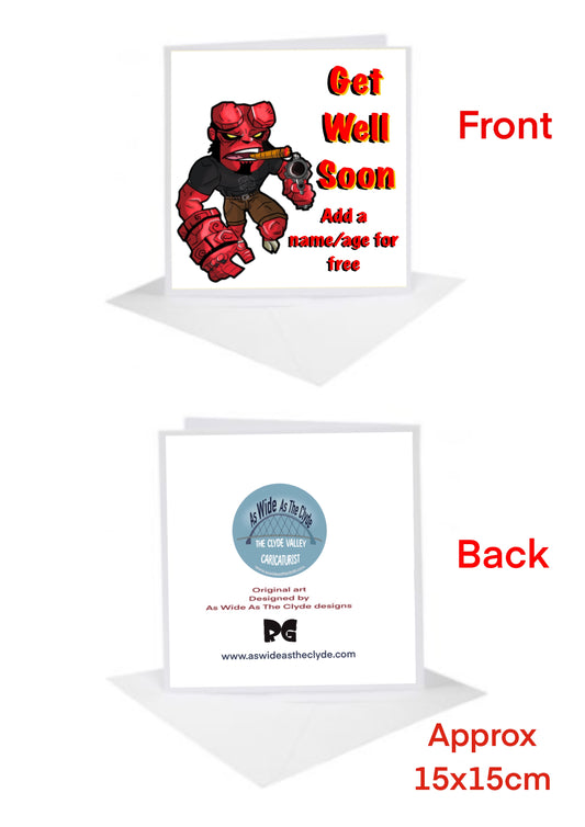 Hellboy Cards-Cards get well soon #hellboy #caricatures