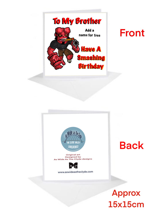 Hellboy Cards-Cards #hellboy #brother add a name for FREE