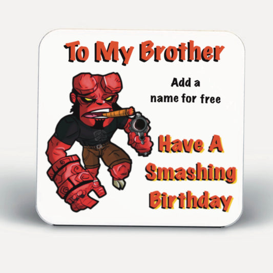 Hellboy Coasters-Coasters add a name for FREE