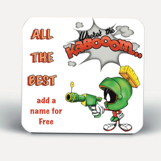 Marvin The Martian Coasters-Coasters add a name for FREE