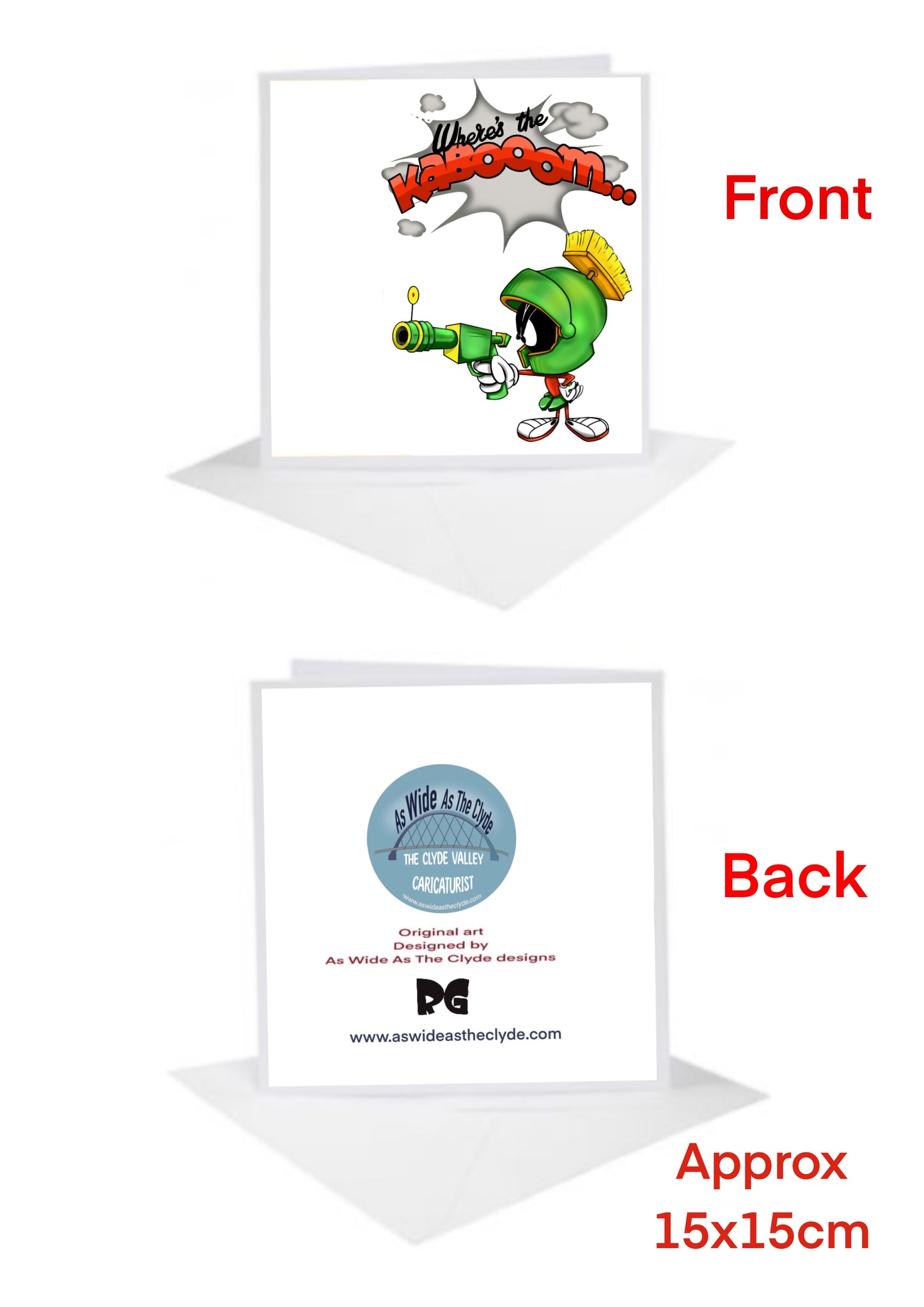 Marvin The Martian Cards-Cards add a message name for FREE