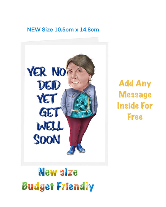 5 x New size Two Doors Down get well soon Cards. Less than half price  The Downers line cards on a budget add a name for FREE