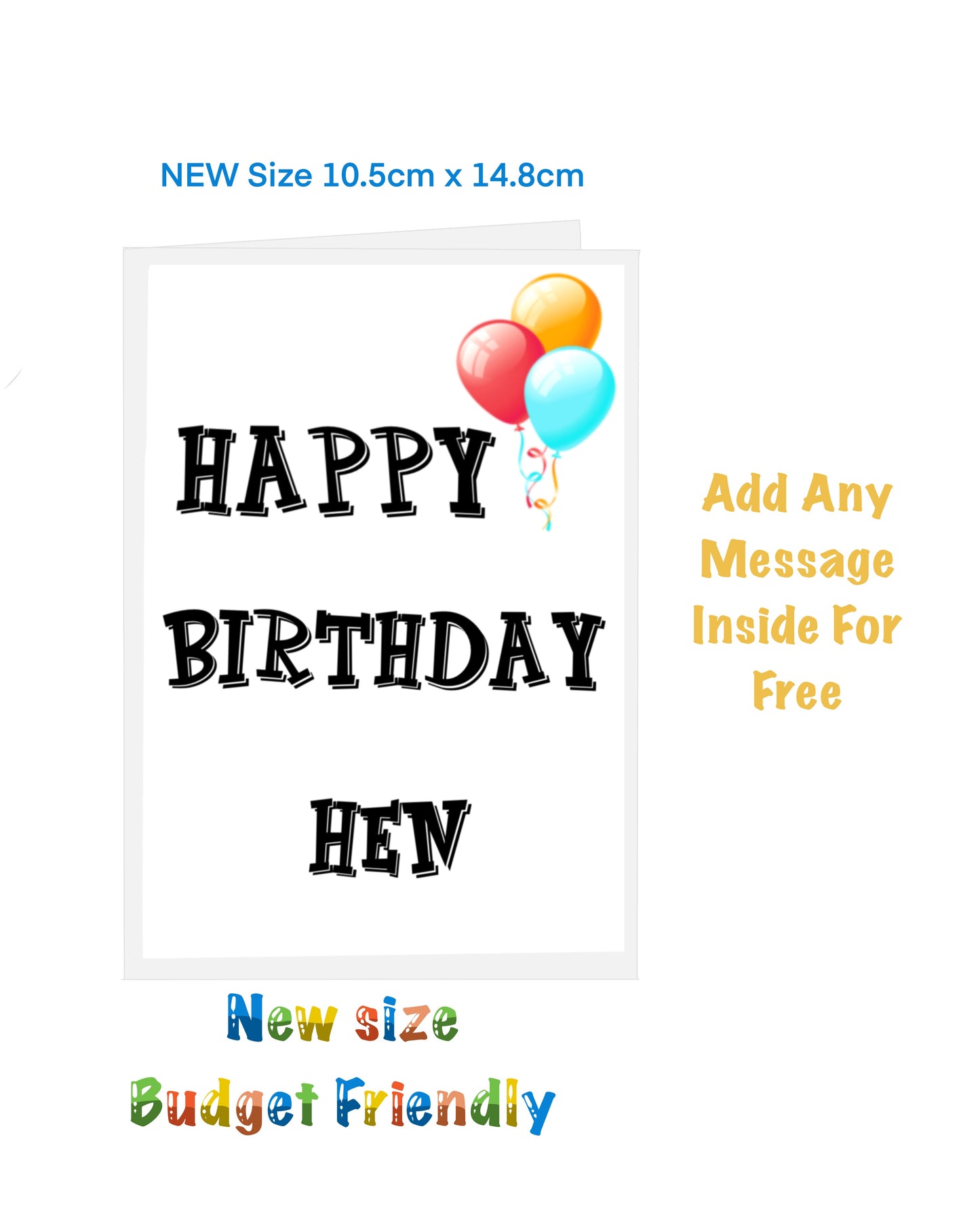 New size Happy Birthday Cards. Cards on a budget Scottish slang