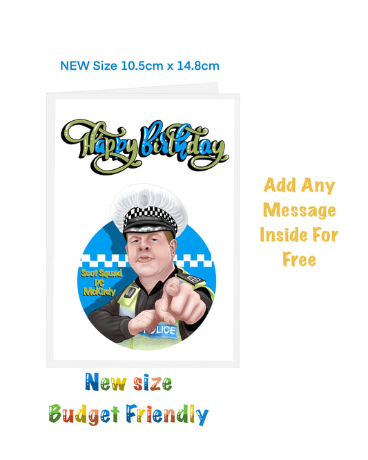 New size Happy Birthday Cards. Cards on a budget Scot squad PC McKirdy