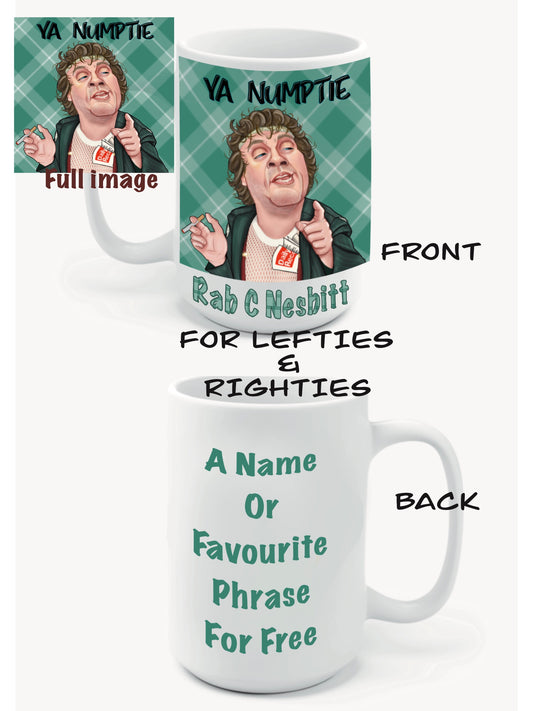 Ya Numptie Rab C Nesbitt Mugs-Mugs #rabcnesbitt green