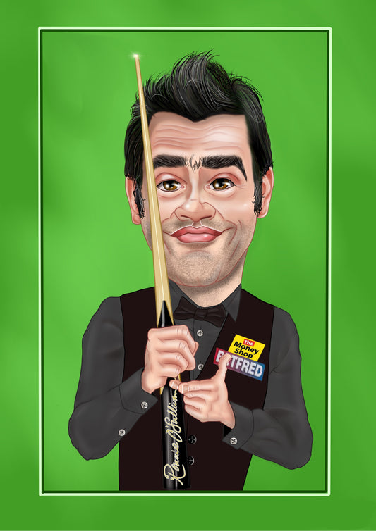 Snookers Ronnie O’Sullivan Prints-Prints #caricatures #aswideastheclyde