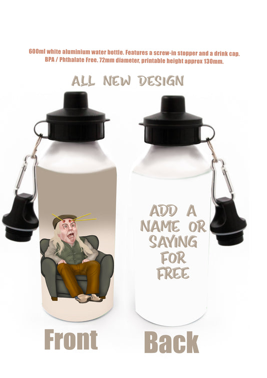 Mrs Browns Boys Water Bottles Grandad Brown add a saying or a name for FREE
