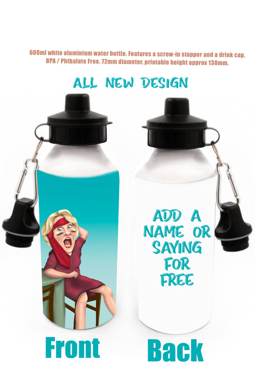 Mrs Browns Boys Water Bottles Hilary add a saying or a name for FREE