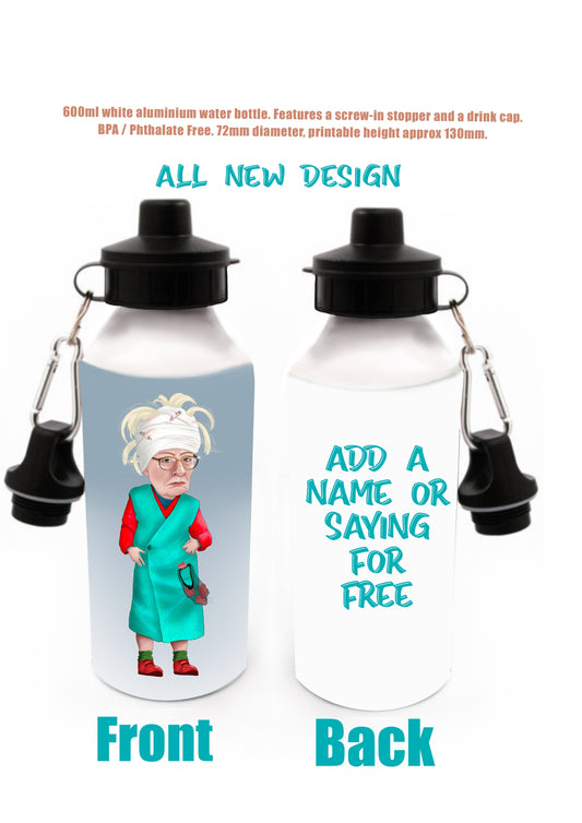 Mrs Browns Boys Water Bottles Winnie add a saying or a name for FREE