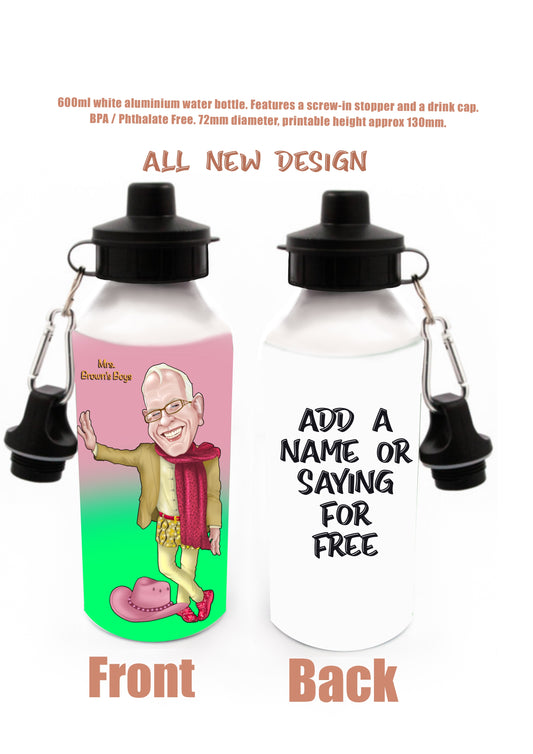 Mrs Browns Boys Water Bottles Rory Brown add a saying or a name for FREE
