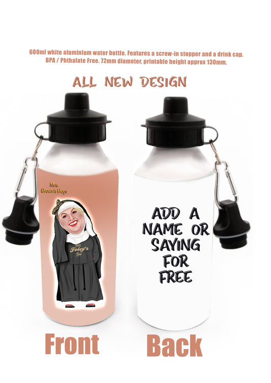 Mrs Browns Boys Water Bottles sharon foleys bar add a saying or a name for FREE