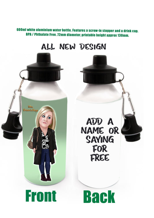 Mrs Browns Boys Water Bottles Betty Brown add a saying or a name for FREE