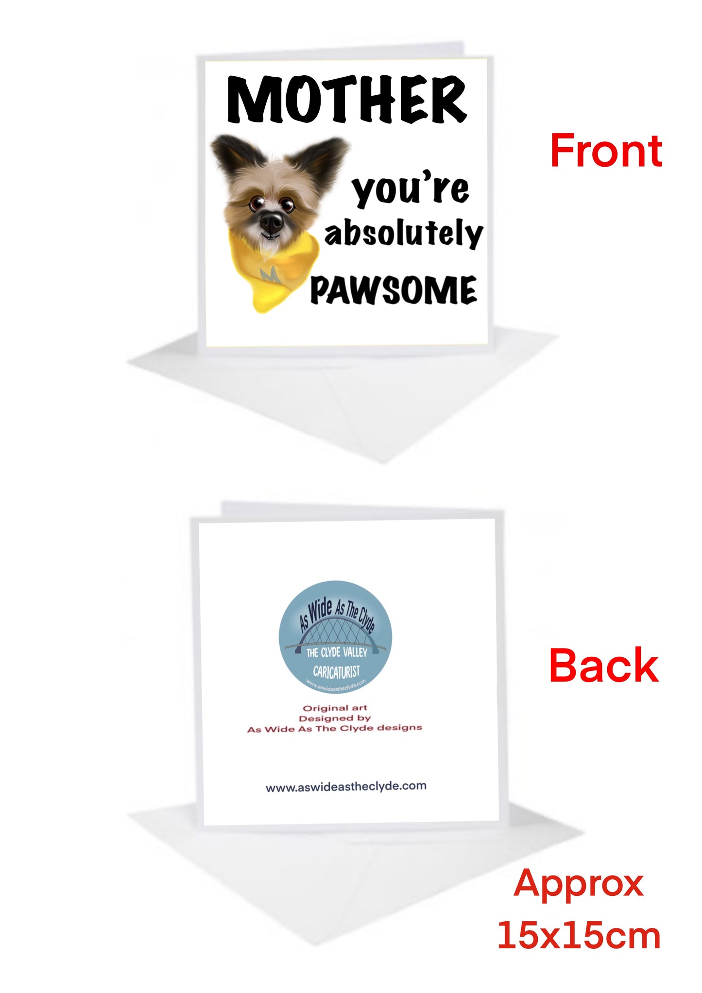 Mother Cards-Cards from your Pets-Pets #shorkie #dad Mum-Mum