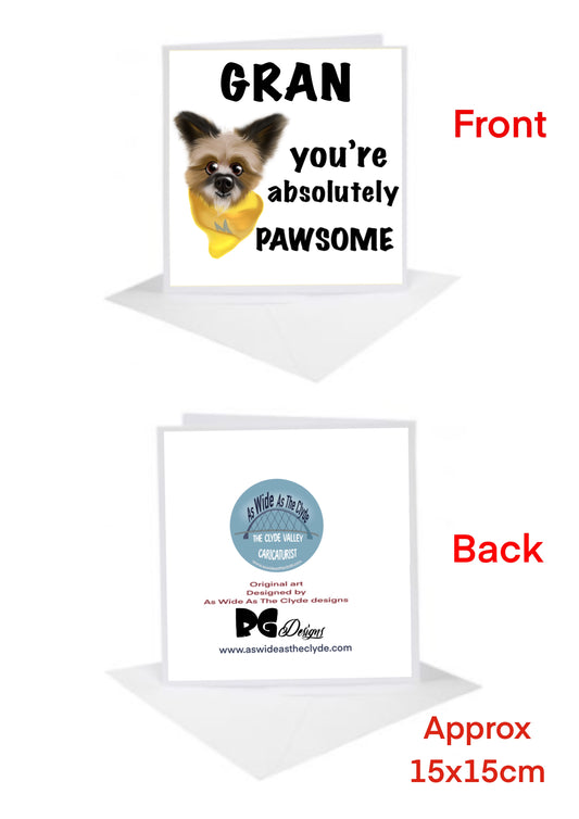 Nan Grandma Cards-Cards Pets-Pets Dogs card from your dog #awatc