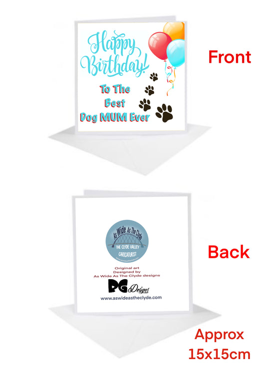 Best Dog Mum Ever Card-Cards Dogs Pets