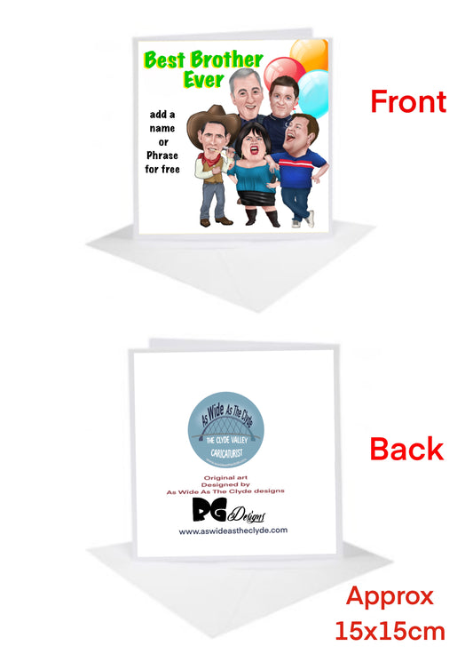 Gavin And Stacey Best Brother Cards-Cards add a message for FREE
