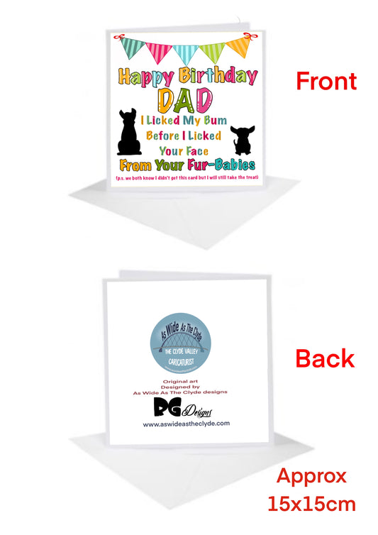 Happy Birthday Dad Cards-Cards from pets fur-babies