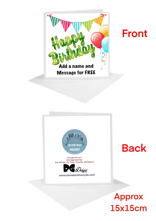 Happy Birthday Cards-Cards add a name for free