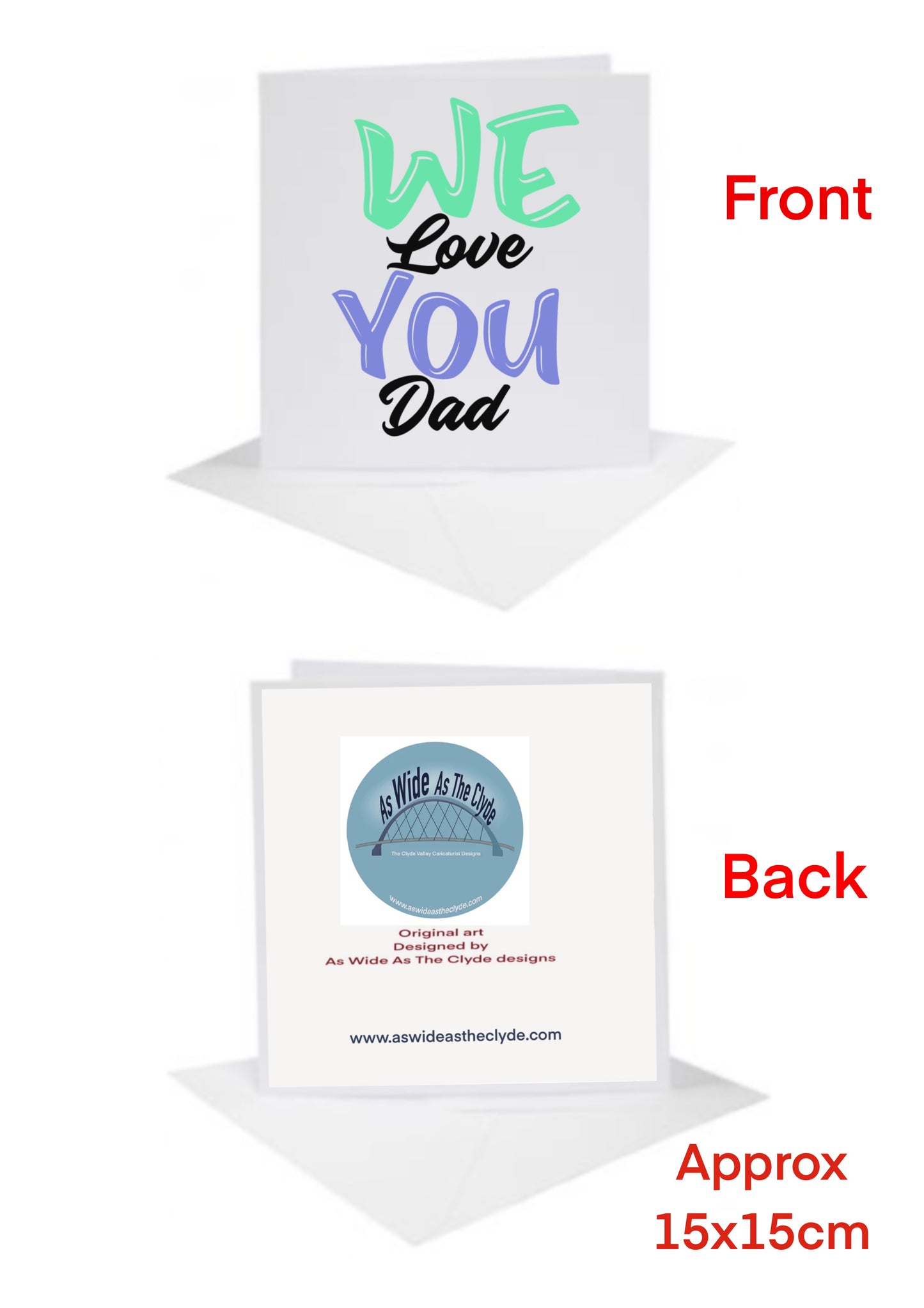 We Love You Dad Fathers Day Cards-Cards