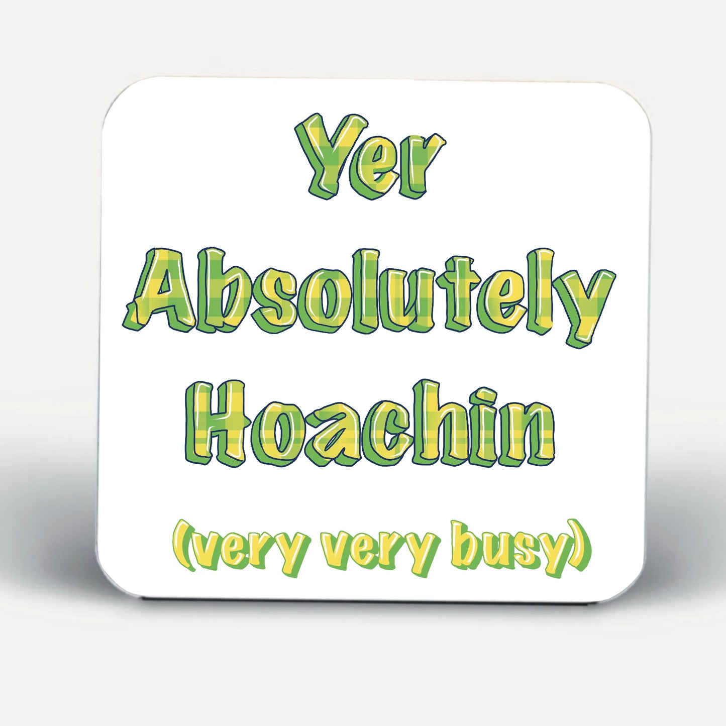 Scottish Slang Coasters-Coasters Tartan Glesga