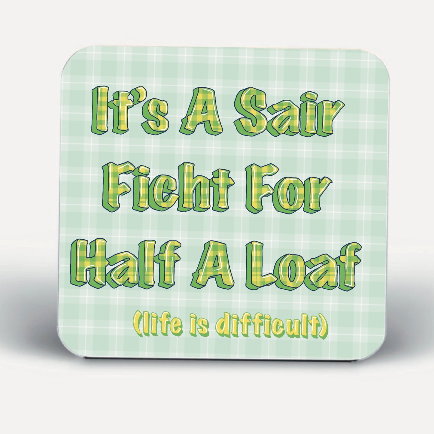 Scottish Slang Coasters-Coasters Glesga Tartan