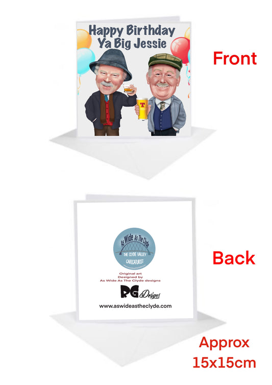 Still Game Big Jessie Birthday Cards -Cards Auld Pals Glesga Jack And Victor