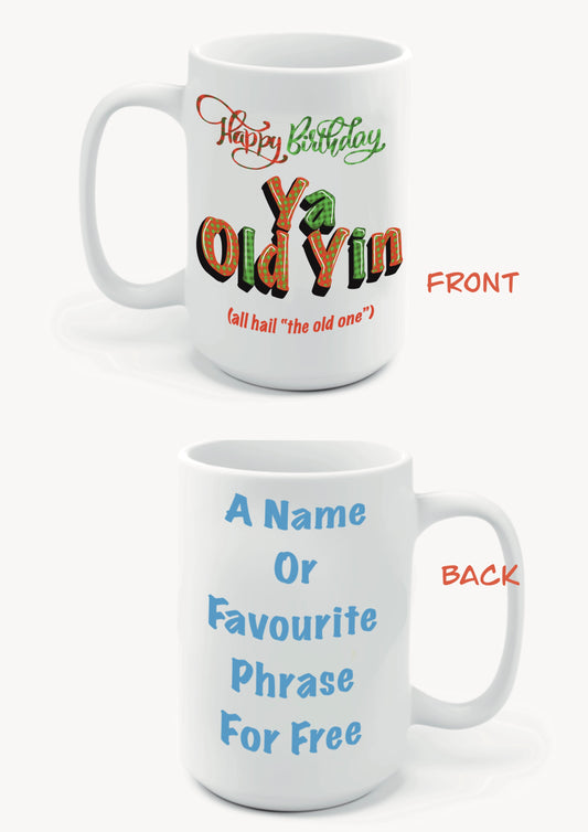 Scottish Slang Birthday Mugs-Mugs ya old yin