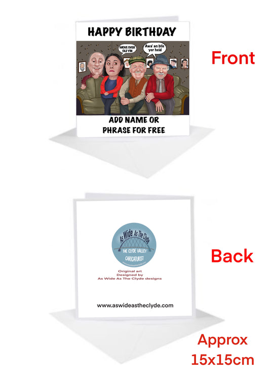 Still Game And Two Doors Down mash up Birthday Cards-Cards