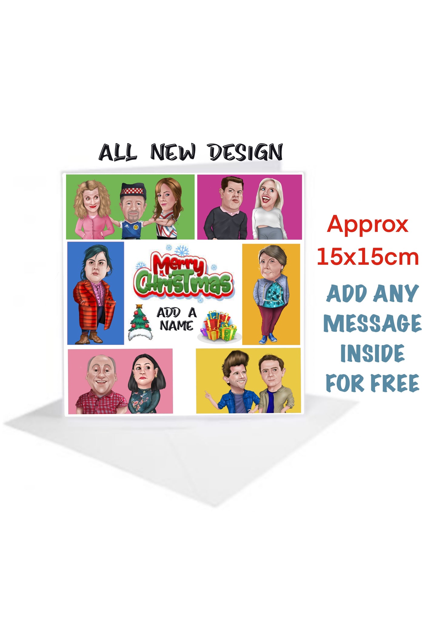 Two Doors Down Christmas Xmas  Cards add name for free