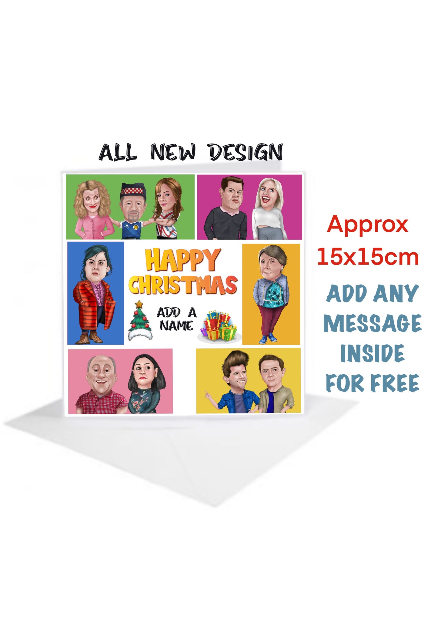 Two Doors Down Christmas Xmas  Cards add name for free