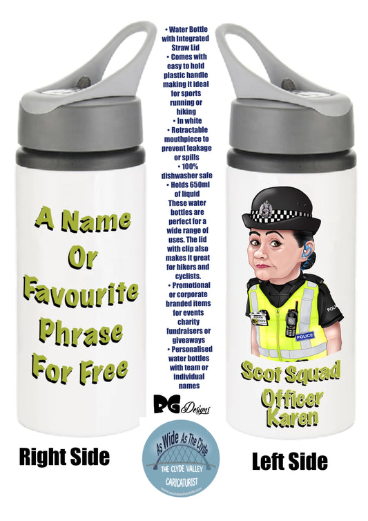 Scot Squad Officer Karen Water Bottles-Water Bottle