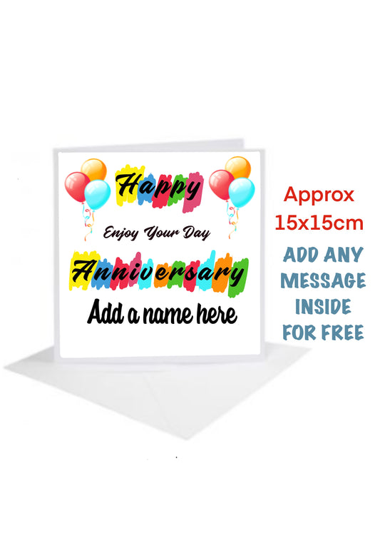 Anniversary  Cards-Cards add a name and message for Free (Copy)