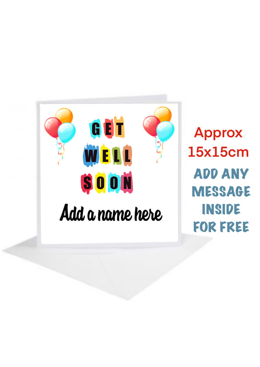 Get well soon Cards-Cards add a name and message for Free (Copy)