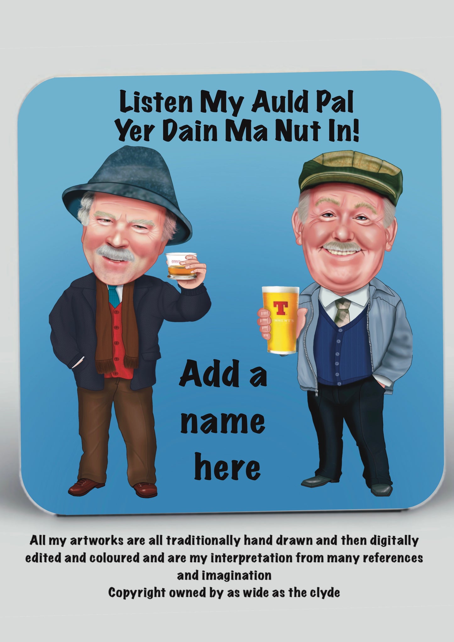 Jack and Victor Coasters Auld Pals add a name for free