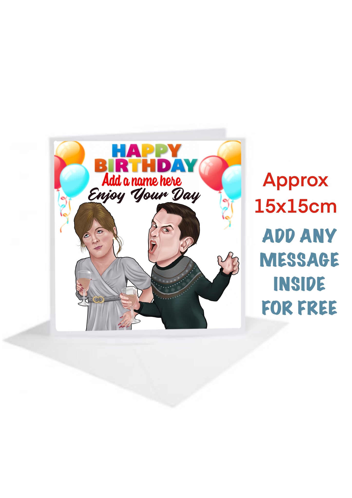 Comedy Two Doors Down Birthday Cards-Cards