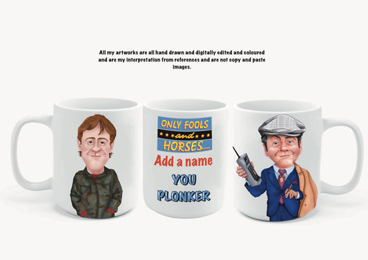 Only Fools And Horses Mugs Del Boy & Rodney add any name #thetrotters #aswideastheclyde