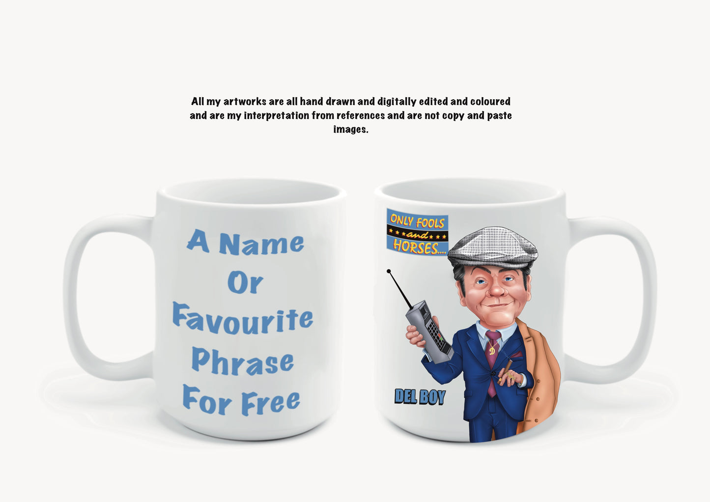 Only Fools And Horses Mugs Del Boy #thetrotters #aswideastheclyde
