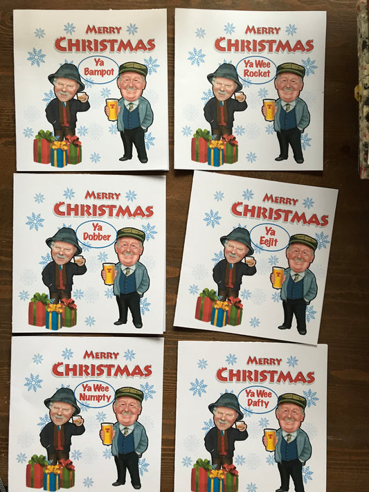 Still Game Christmas Cards-Cards Sale Items-Sale Items Xmas jack and victor