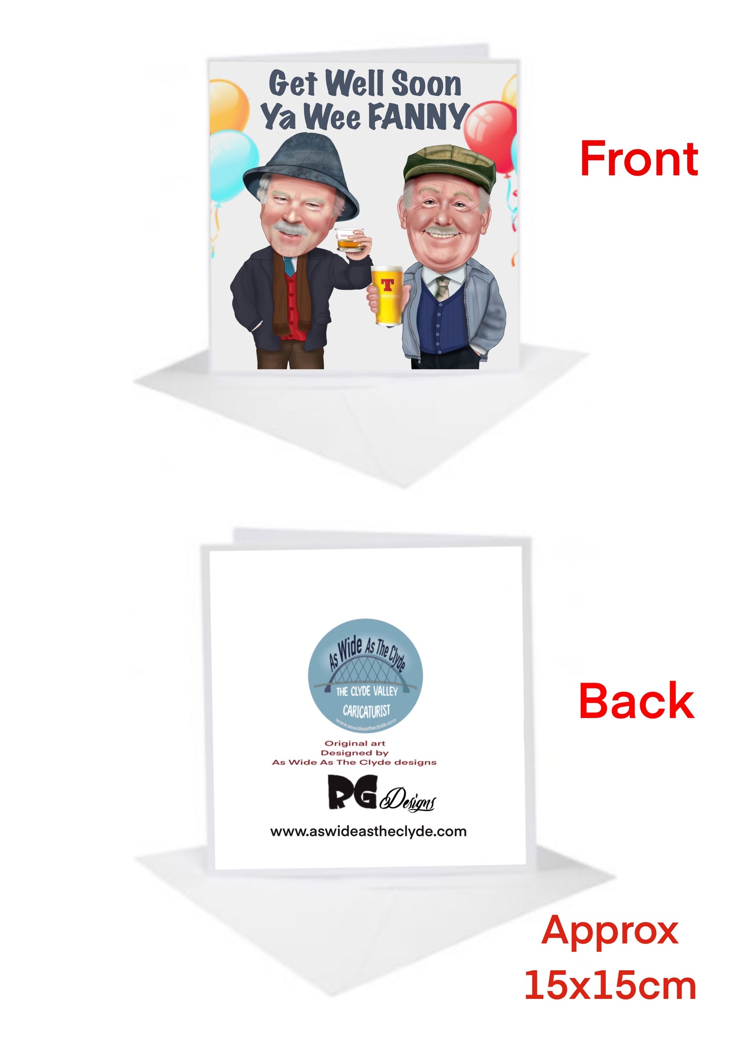 Still Game Cards-Cards get well soon Fanny