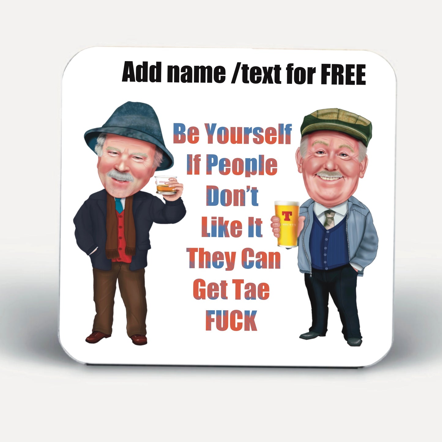 Still Game Coasters-Coasters jack and victor