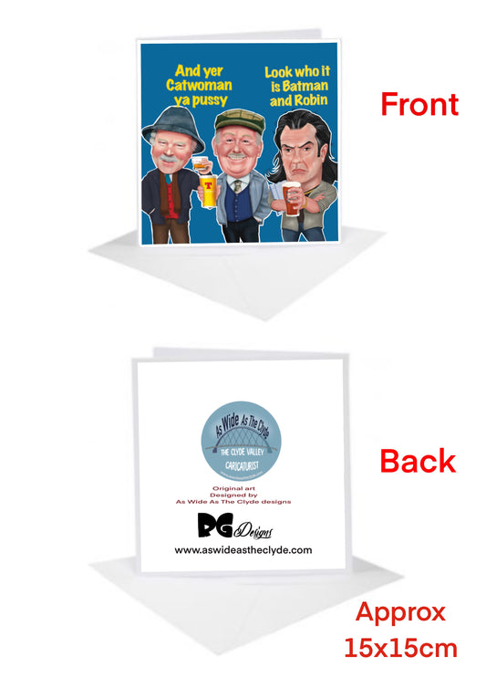 Still Game Cards-Cards jack Victor and boaby the barman
