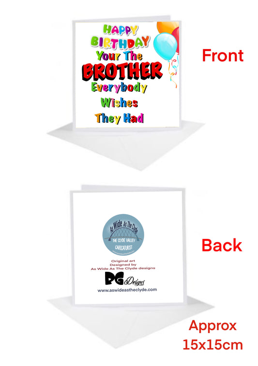 Happy Birthday Brother Cards-Cards
