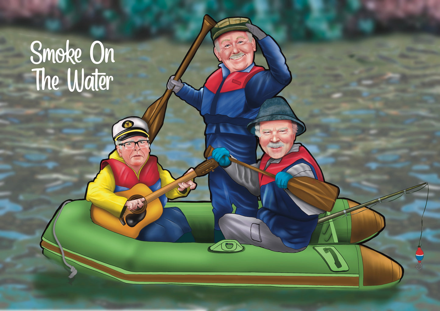 Still Game A4 Prints-Prints Auld Pals Jack & Victor & Winston smoke on the water spisode